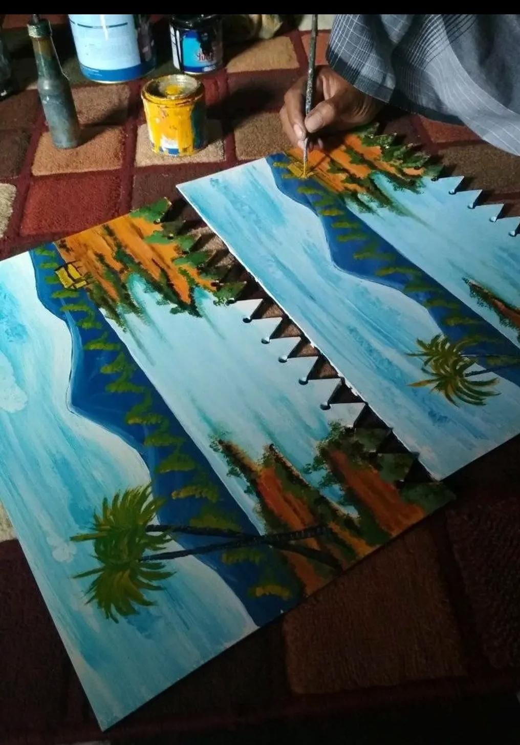 Proses Produksi Karvet Variasi