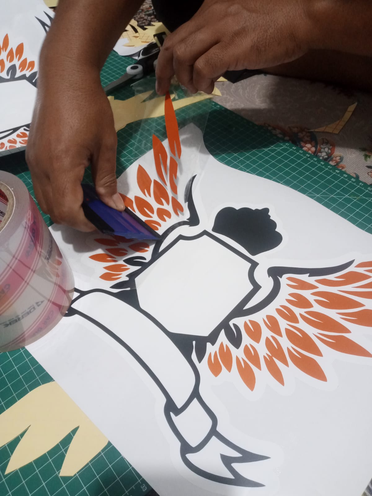 Proses Pemasangan Cutting Sticker